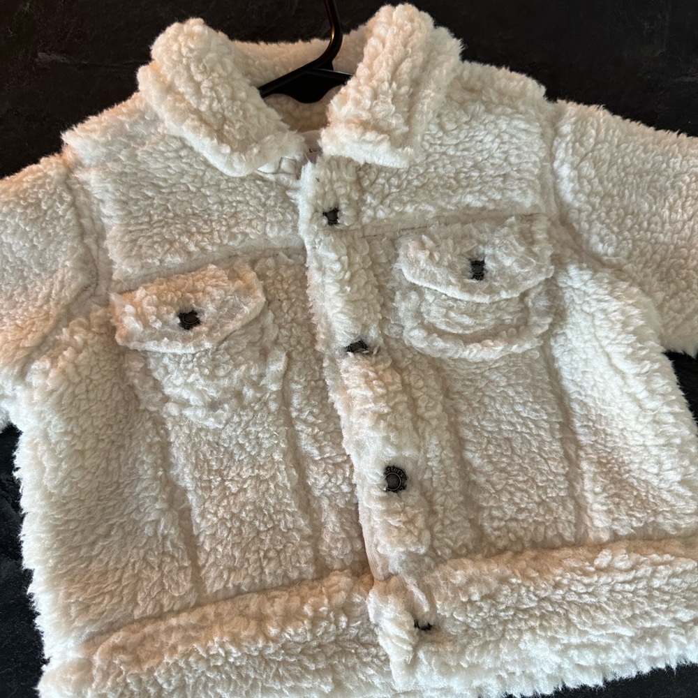 Carter’s Baby 3M Cream Sherpa Button Jacket – Never Worn